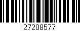 Código de barras (EAN, GTIN, SKU, ISBN): '27208577'