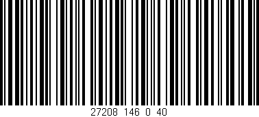 Código de barras (EAN, GTIN, SKU, ISBN): '27208_146_0_40'