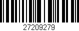 Código de barras (EAN, GTIN, SKU, ISBN): '27209279'