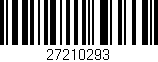 Código de barras (EAN, GTIN, SKU, ISBN): '27210293'