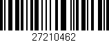Código de barras (EAN, GTIN, SKU, ISBN): '27210462'