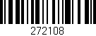 Código de barras (EAN, GTIN, SKU, ISBN): '272108'