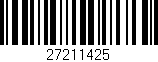 Código de barras (EAN, GTIN, SKU, ISBN): '27211425'