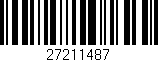 Código de barras (EAN, GTIN, SKU, ISBN): '27211487'