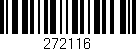 Código de barras (EAN, GTIN, SKU, ISBN): '272116'