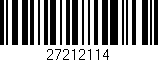Código de barras (EAN, GTIN, SKU, ISBN): '27212114'