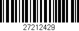 Código de barras (EAN, GTIN, SKU, ISBN): '27212429'