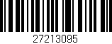 Código de barras (EAN, GTIN, SKU, ISBN): '27213095'