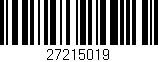 Código de barras (EAN, GTIN, SKU, ISBN): '27215019'