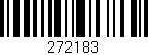 Código de barras (EAN, GTIN, SKU, ISBN): '272183'