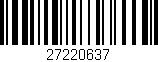 Código de barras (EAN, GTIN, SKU, ISBN): '27220637'