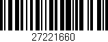 Código de barras (EAN, GTIN, SKU, ISBN): '27221660'