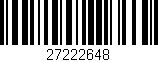 Código de barras (EAN, GTIN, SKU, ISBN): '27222648'