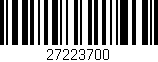 Código de barras (EAN, GTIN, SKU, ISBN): '27223700'