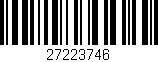 Código de barras (EAN, GTIN, SKU, ISBN): '27223746'
