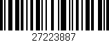 Código de barras (EAN, GTIN, SKU, ISBN): '27223887'