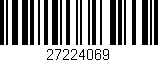 Código de barras (EAN, GTIN, SKU, ISBN): '27224069'