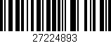 Código de barras (EAN, GTIN, SKU, ISBN): '27224893'
