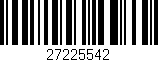 Código de barras (EAN, GTIN, SKU, ISBN): '27225542'