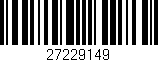 Código de barras (EAN, GTIN, SKU, ISBN): '27229149'