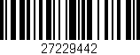 Código de barras (EAN, GTIN, SKU, ISBN): '27229442'