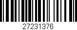 Código de barras (EAN, GTIN, SKU, ISBN): '27231376'