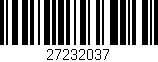 Código de barras (EAN, GTIN, SKU, ISBN): '27232037'