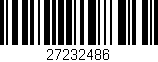 Código de barras (EAN, GTIN, SKU, ISBN): '27232486'