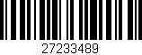 Código de barras (EAN, GTIN, SKU, ISBN): '27233489'