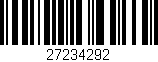 Código de barras (EAN, GTIN, SKU, ISBN): '27234292'