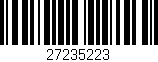 Código de barras (EAN, GTIN, SKU, ISBN): '27235223'
