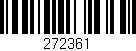 Código de barras (EAN, GTIN, SKU, ISBN): '272361'