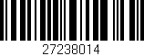 Código de barras (EAN, GTIN, SKU, ISBN): '27238014'