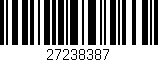 Código de barras (EAN, GTIN, SKU, ISBN): '27238387'