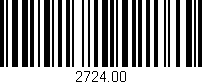 Código de barras (EAN, GTIN, SKU, ISBN): '2724.00'