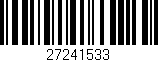 Código de barras (EAN, GTIN, SKU, ISBN): '27241533'