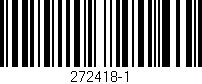 Código de barras (EAN, GTIN, SKU, ISBN): '272418-1'
