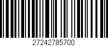 Código de barras (EAN, GTIN, SKU, ISBN): '27242785700'