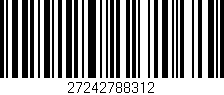Código de barras (EAN, GTIN, SKU, ISBN): '27242788312'