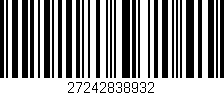 Código de barras (EAN, GTIN, SKU, ISBN): '27242838932'