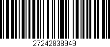 Código de barras (EAN, GTIN, SKU, ISBN): '27242838949'
