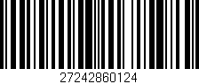 Código de barras (EAN, GTIN, SKU, ISBN): '27242860124'