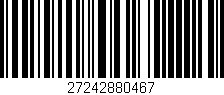 Código de barras (EAN, GTIN, SKU, ISBN): '27242880467'