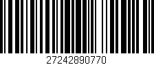 Código de barras (EAN, GTIN, SKU, ISBN): '27242890770'