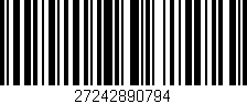 Código de barras (EAN, GTIN, SKU, ISBN): '27242890794'