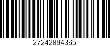 Código de barras (EAN, GTIN, SKU, ISBN): '27242894365'