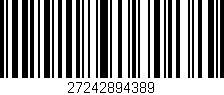 Código de barras (EAN, GTIN, SKU, ISBN): '27242894389'