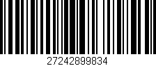Código de barras (EAN, GTIN, SKU, ISBN): '27242899834'