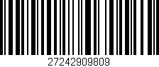 Código de barras (EAN, GTIN, SKU, ISBN): '27242909809'