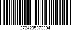 Código de barras (EAN, GTIN, SKU, ISBN): '2724295373394'